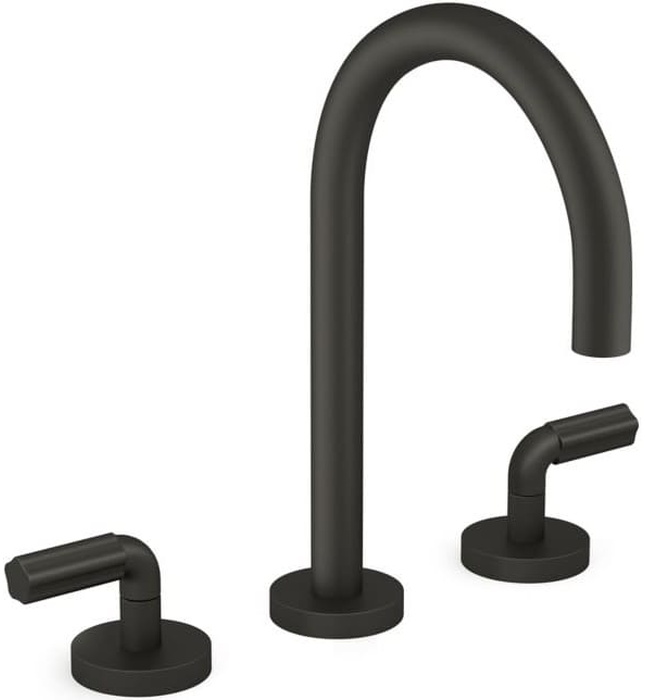 Vòi chậu rửa mặt 3 chân cổ ngỗng vàng Kallista P32414-LV-BAF