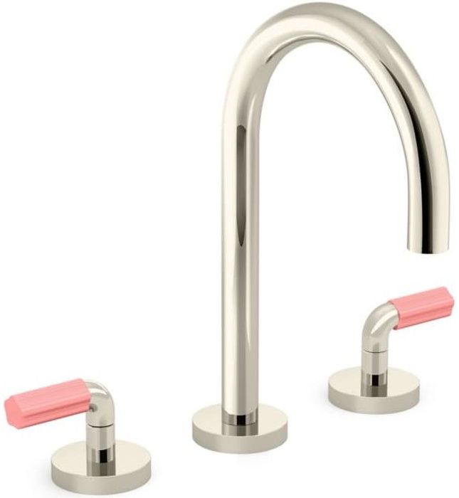 Vòi chậu rửa mặt 3 chân cổ ngỗng Nickel Kallista P32414-PNK-SN