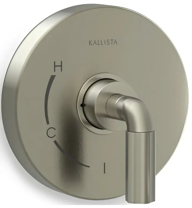 Mặt nạ điều khiển đơn sen tắm âm tường vàng Kallista P32417-LV-BAF