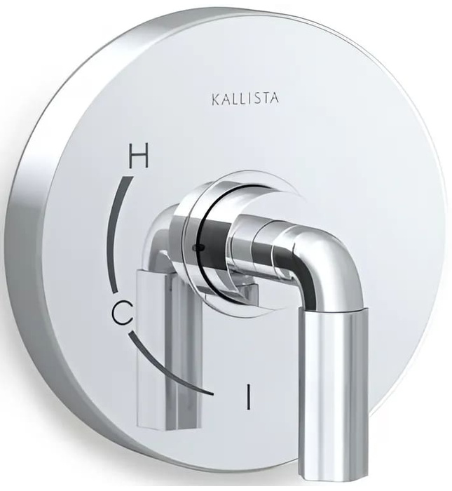 Mặt nạ điều khiển đơn sen tắm âm tường Chrome Kallista P32417-LV-CP
