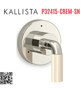 Mặt nạ chuyển hướng dòng nước sen tắm Nickel Kallista P32415-CREM-SN