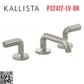 Vòi chậu rửa mặt 3 chân cổ thấp Nickel Kallista P32412-LV-BN