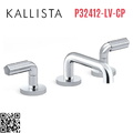 Vòi chậu rửa mặt 3 chân cổ thấp Chrome Kallista P32412-LV-CP