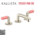 Vòi chậu rửa mặt 3 chân cổ thấp Nickel Kallista P32412-PNK-SN
