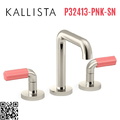 Vòi chậu rửa mặt 3 chân cổ cao Nickel Kallista P32413-PNK-SN