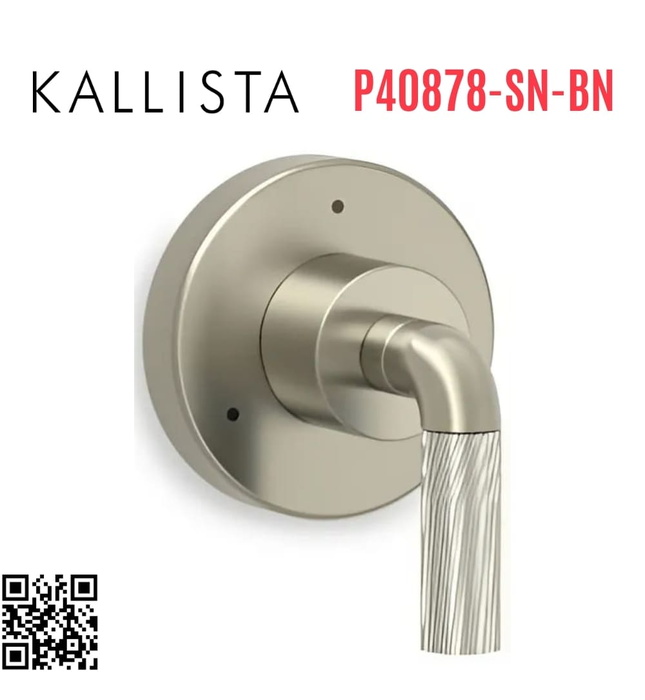 Mặt nạ chuyển hướng dòng nước sen tắm Nickel Kallista P40878-SN-BN