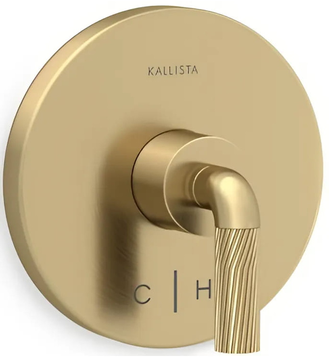 Mặt nạ điều chỉnh nhiệt độ sen tắm đen Kallista P40881-LV-BL