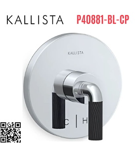 Mặt nạ điều chỉnh nhiệt độ sen tắm Chrome Kallista P40881-BL-CP
