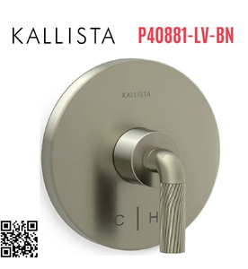 Mặt nạ điều chỉnh nhiệt độ sen tắm Nickel Kallista P40881-LV-BN