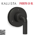 Mặt nạ chuyển hướng dòng nước sen tắm đen Kallista P40878-LV-BL
