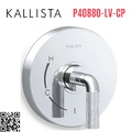 Mặt nạ điều khiển đơn sen tắm âm tường Chrome Kallista P40880-LV-CP