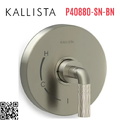 Mặt nạ điều khiển đơn sen tắm âm tường Nickel Kallista P40880-SN-BN