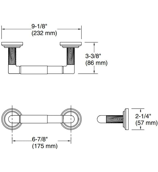 Lô giấy vệ sinh màu Nickel Kallista P24939-SNW-SN