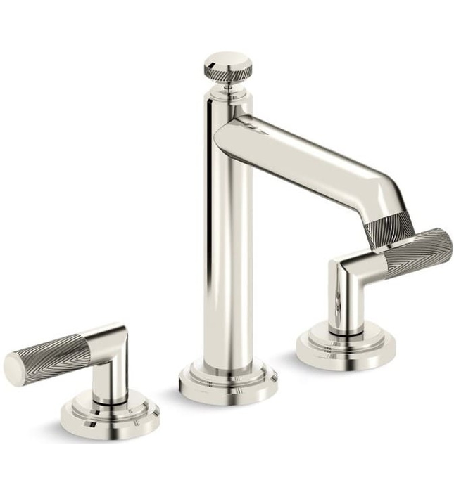 Vòi bồn tắm thân cao nóng lạnh Nickel Kallista P24903-SNW-SN