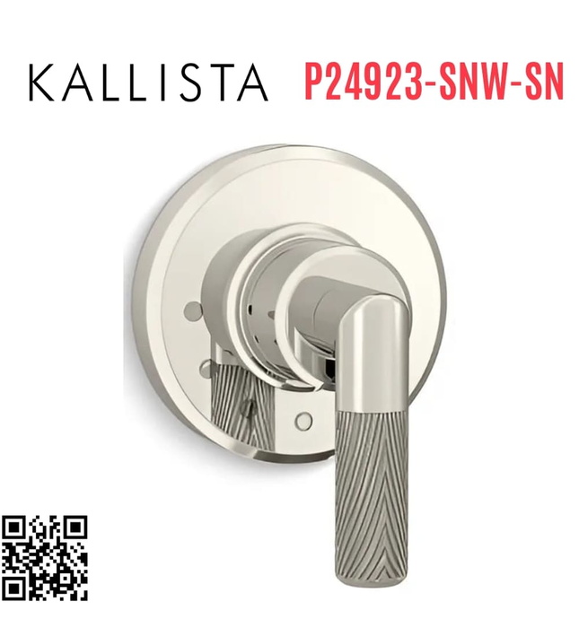 Mặt nạ điều chỉnh âm lượng sen tắm Nickel Kallista P24923-SNW-SN