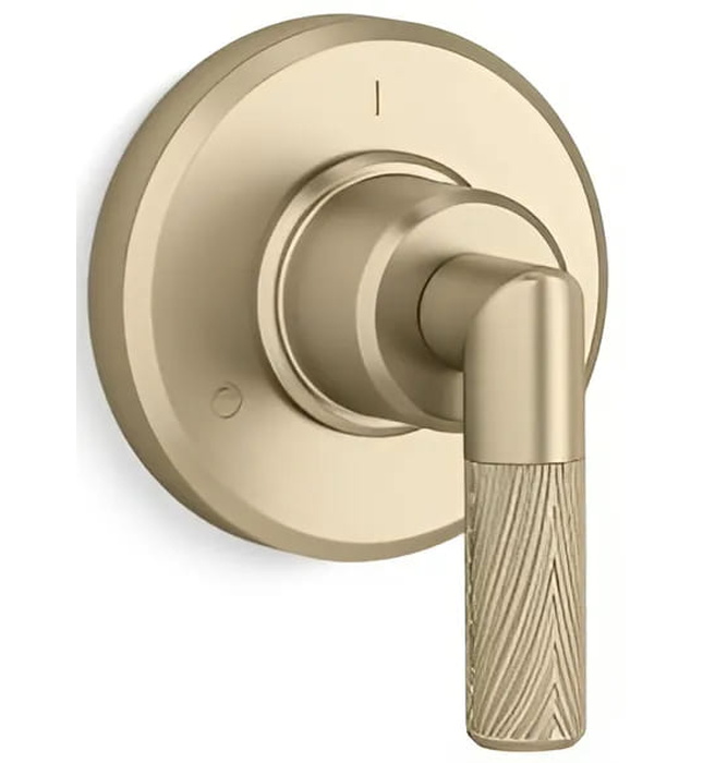 Mặt nạ chuyển hướng dòng nước sen tắm vàng Kallista P24924-BAF-BAF