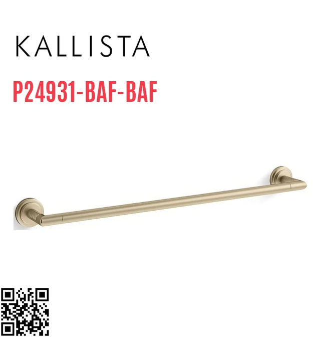 Thanh treo khăn đơn 24" màu vàng Kallista P24931-BAF-BAF