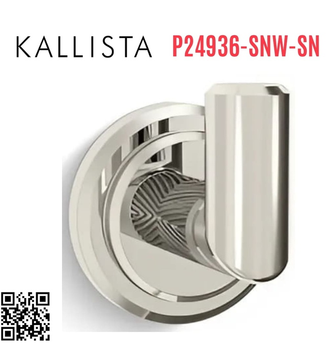 Móc treo tường đơn màu Nickel Kallista P24936-SNW-SN
