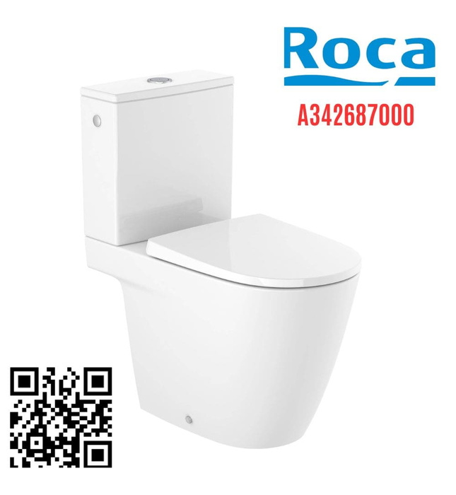 Bồn cầu 2 Khối nắp rơi êm Roca ona A342687000