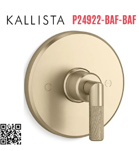 Mặt nạ điều chỉnh nhiệt độ sen tắm vàng Kallista P24922-BAF-BAF