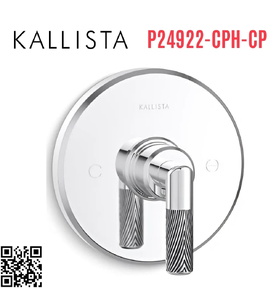 Mặt nạ điều chỉnh nhiệt độ sen tắm Chrome Kallista P24922-CPH-CP