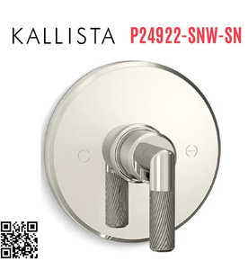 Mặt nạ điều chỉnh nhiệt độ sen tắm Nickel Kallista P24922-SNW-SN