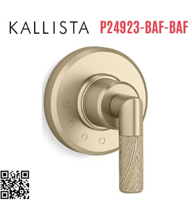 Mặt nạ điều chỉnh âm lượng sen tắm vàng Kallista P24923-BAF-BAF