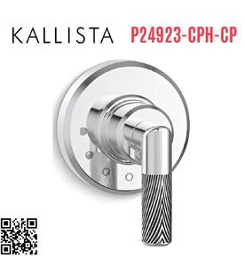 Mặt nạ điều chỉnh âm lượng sen tắm Chrome Kallista P24923-CPH-CP
