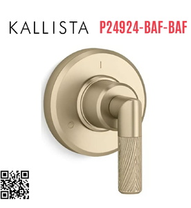 Mặt nạ chuyển hướng dòng nước sen tắm vàng Kallista P24924-BAF-BAF