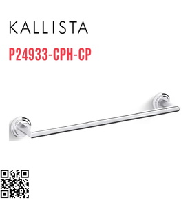 Thanh treo khăn đơn 18" màu Nickel Kallista P24933-CPH-CP
