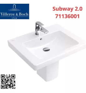Chậu rửa lavabo treo tường Villeroy-boch Subway 2.0 71136001