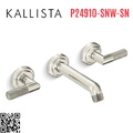 Vòi chậu rửa mặt 3 chân âm tường Nickel Kallista P24910-SNW-SN