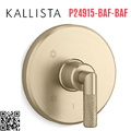 Mặt nạ điều khiển đơn sen tắm âm tường vàng Kallista P24915-BAF-BAF