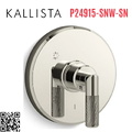 Mặt nạ điều khiển đơn sen tắm âm tường Nickel Kallista P24915-SNW-SN