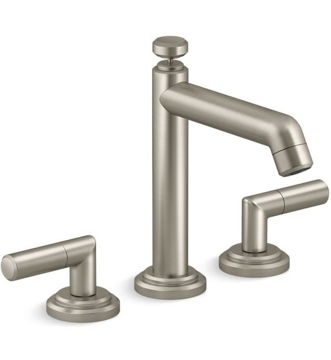 Vòi bồn tắm thân cao nóng lạnh Nickel Kallista P24904-LV-BN