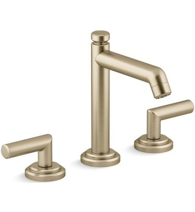 Vòi chậu rửa mặt 3 chân cổ cao Nickel Kallista P24905-LV-SN