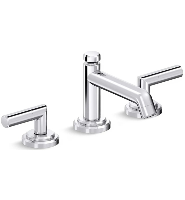 Vòi chậu rửa mặt 3 chân cổ thấp Nickel Kallista P24906-LV-BN