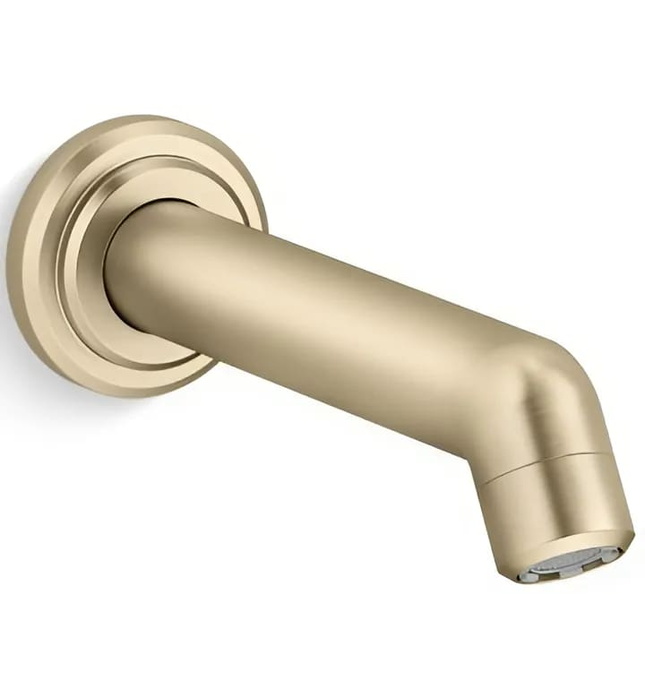 Vòi xả bồn tắm gắn tường vàng Kallista P24917-00-BAF