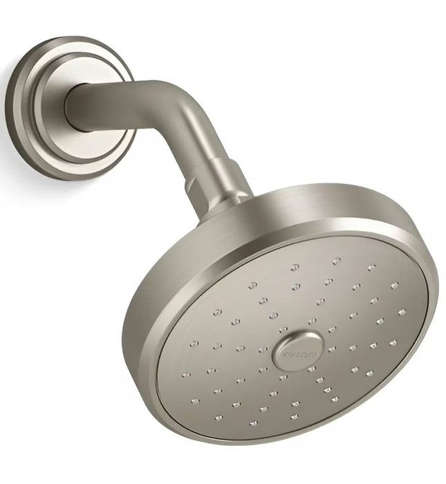 Bát sen tắm và tay sen gắn tường màu Nickel Kallista P24942-00-SN