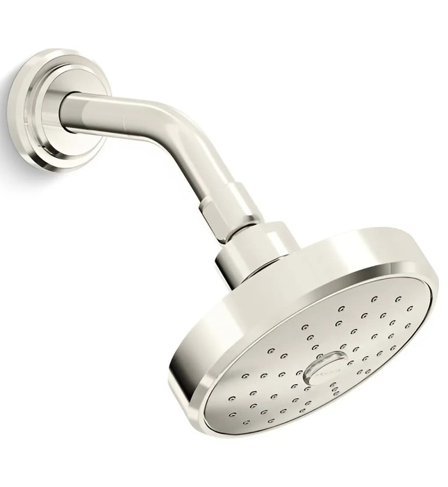 Bát sen tắm và tay sen gắn tường màu Chrome Kallista P24942-00-CP