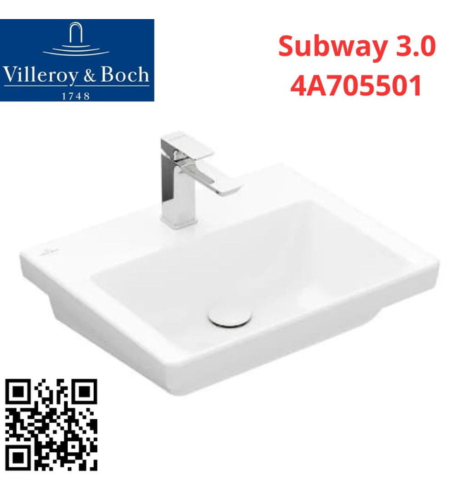 Chậu rửa lavabo Villeroy-boch Subway 3.0 4A705501