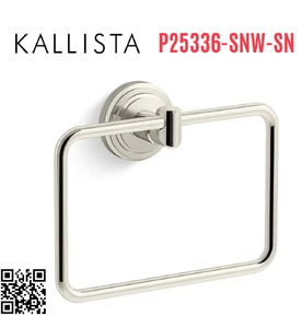Vòng treo khăn màu Nickel Kallista P25336-SNW-SN