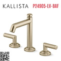 Vòi chậu rửa mặt 3 chân cổ cao vàng Kallista P24905-LV-BAF