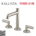 Vòi chậu rửa mặt 3 chân cổ cao Nickel Kallista P24905-LV-BN
