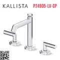 Vòi chậu rửa mặt 3 chân cổ cao Chrome Kallista P24905-LV-CP