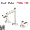 Vòi chậu rửa mặt 3 chân cổ cao Nickel Kallista P24905-LV-SN