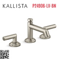 Vòi chậu rửa mặt 3 chân cổ thấp Nickel Kallista P24906-LV-BN