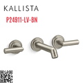 Vòi chậu rửa mặt 3 chân âm tường Nickel Kallista P24911-LV-BN