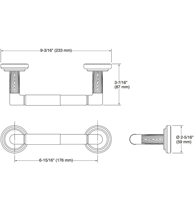 Lô giấy vệ sinh màu Nickel Kallista P24949-00-BN