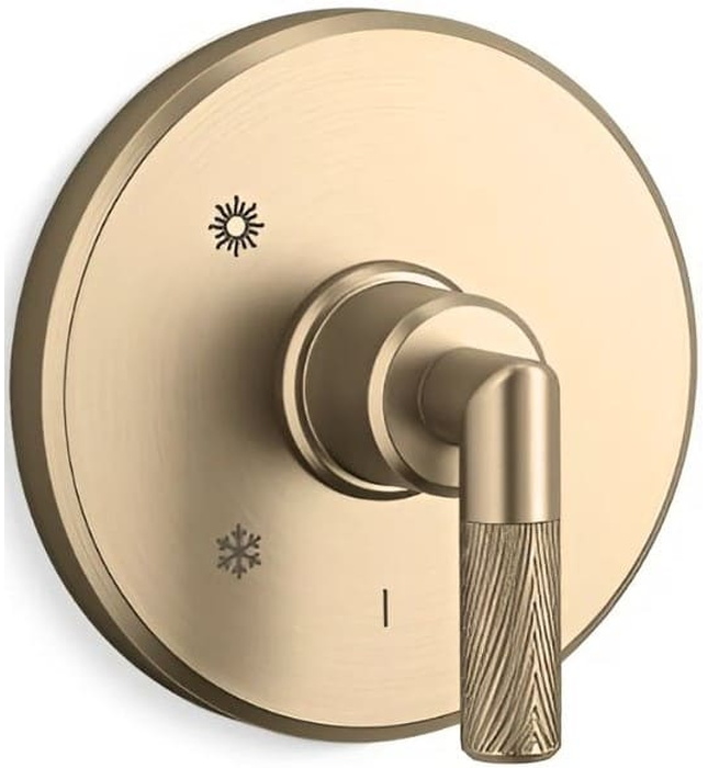 Mặt nạ điều khiển đơn sen tắm âm tường Nickel Kallista P24918-LV-SN